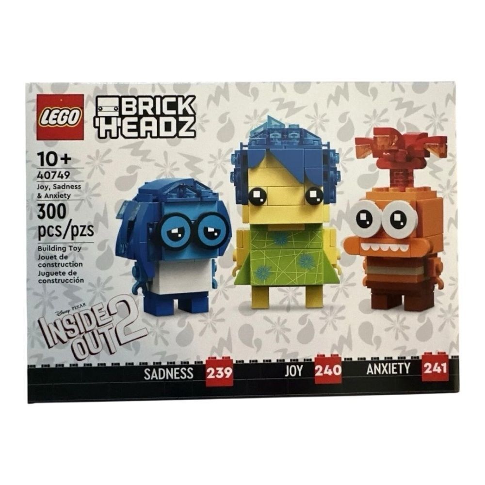 LEGO 40749 Brickheadz Disney Pixar Inside Out 2 Joy, Sadness & Anxiety